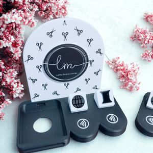 Square Reader Holder /with Website & Social Media NFC Tags