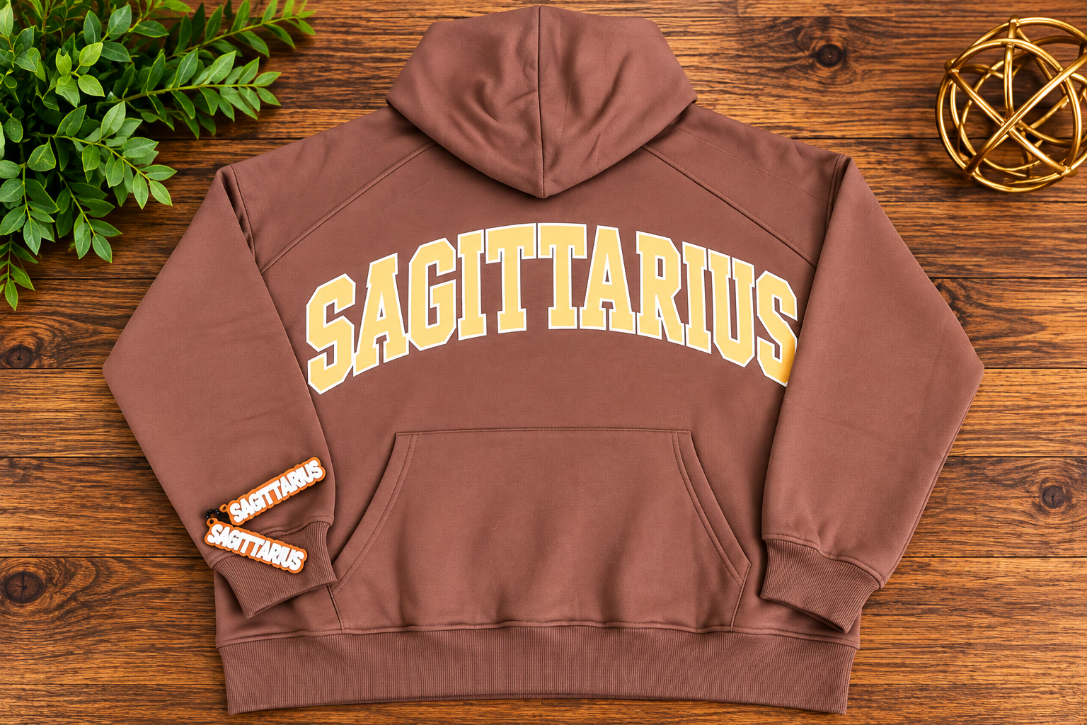 Sagittarius Zodiac Hoodie with Custom Keychain Charms