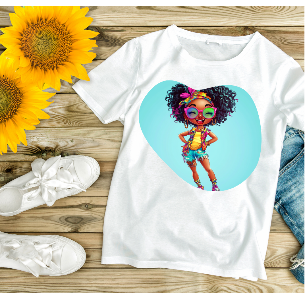 Curls & Confidence" Streetwear T-Shirt