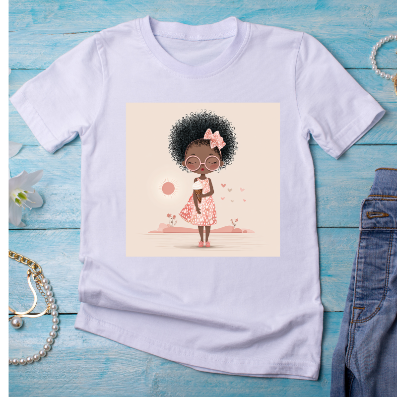 Girl with Ice Cream T-Shirt