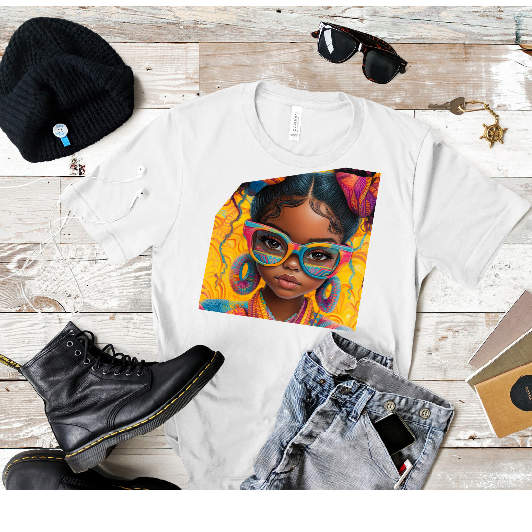 Fierce & Fearless" Afro Chic T-Shirt