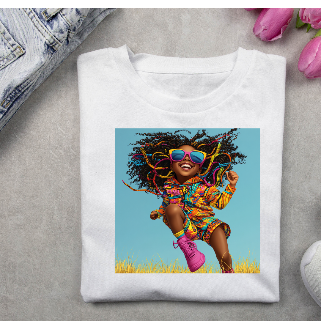 Happy Vibes Only" Jumping Joy T-Shirt