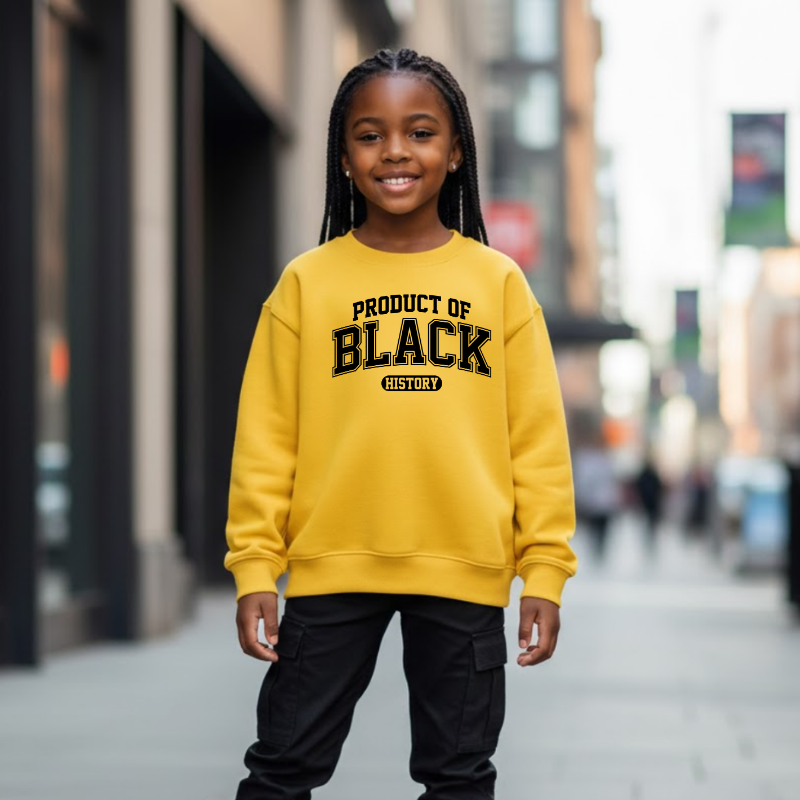 Product of Black History Youth Sweatshirt