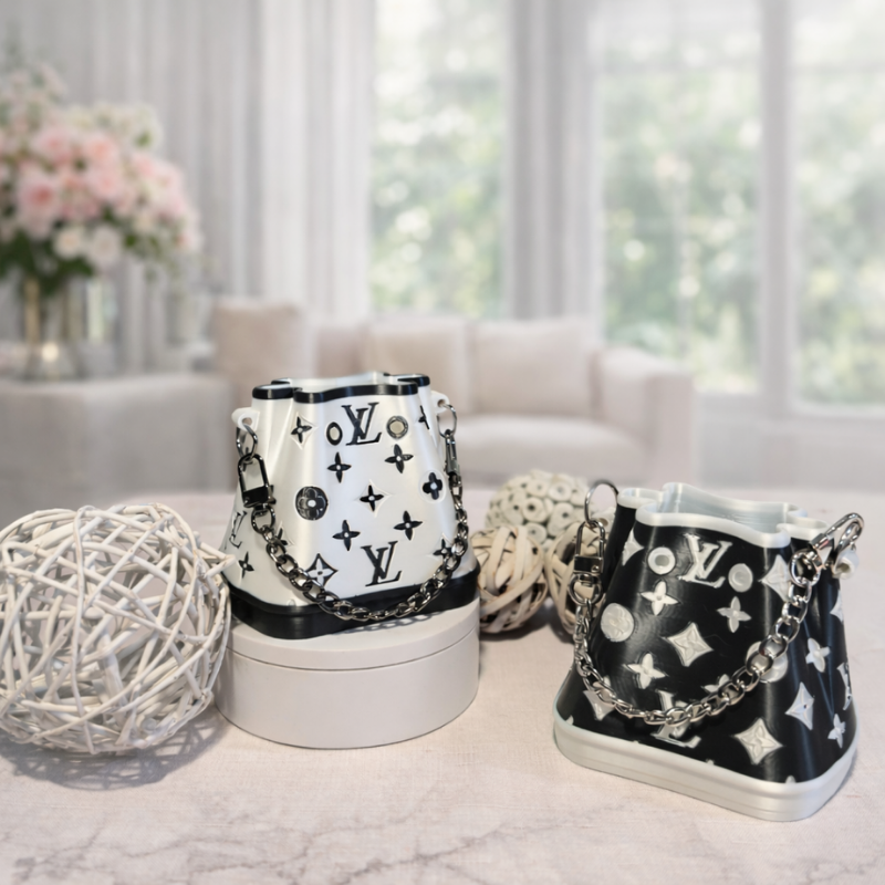 Luxe Mini Pencil Box & Makeup Brush Holder