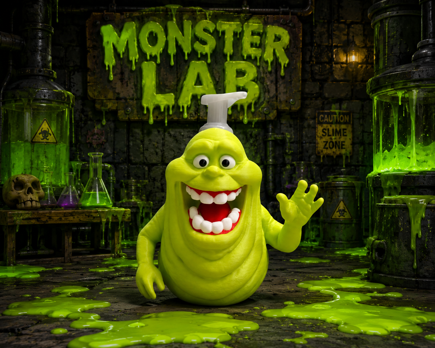 Glow-in-the-Dark Slime Monster Soap Holder