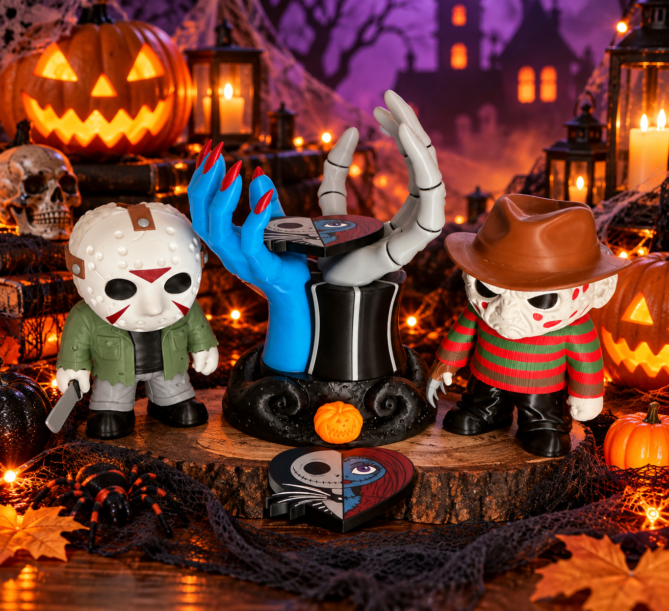 Jack & Sally Candle Holder
