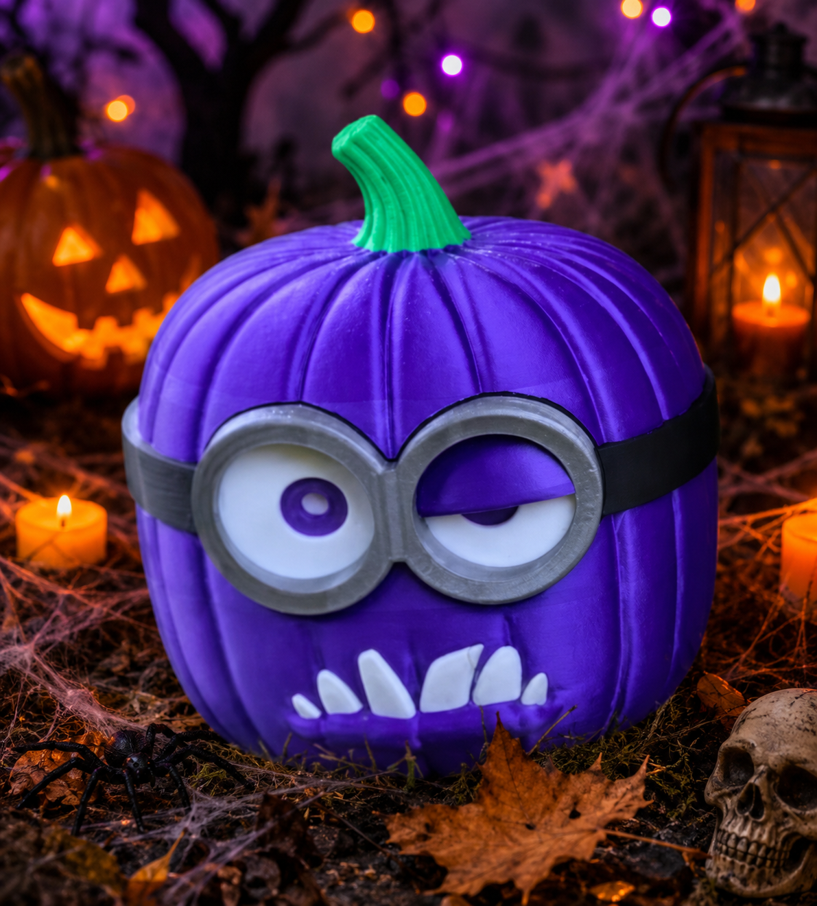 Pumpkin Character Candy Holder