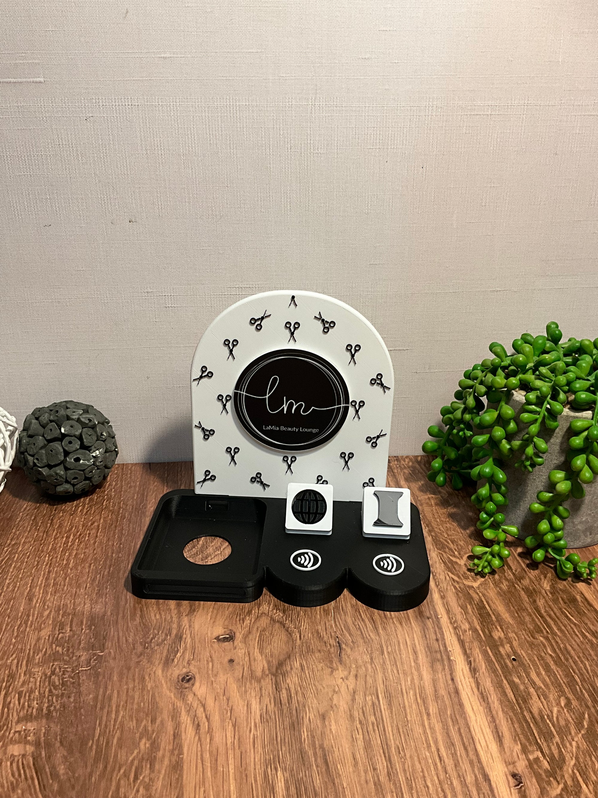 Square Reader Holder /with Website & Social Media NFC Tags