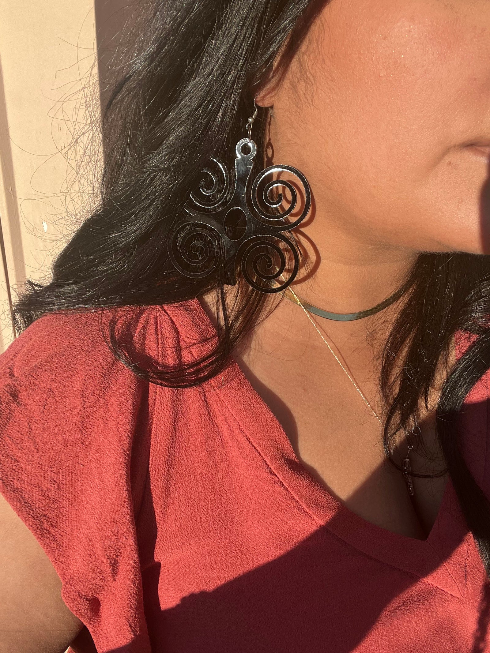 African Folk Art Earrings