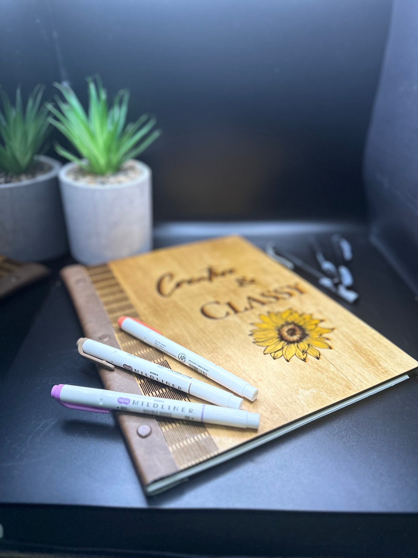 Creative & Classy Wooden Living Hinge Sketchbook
