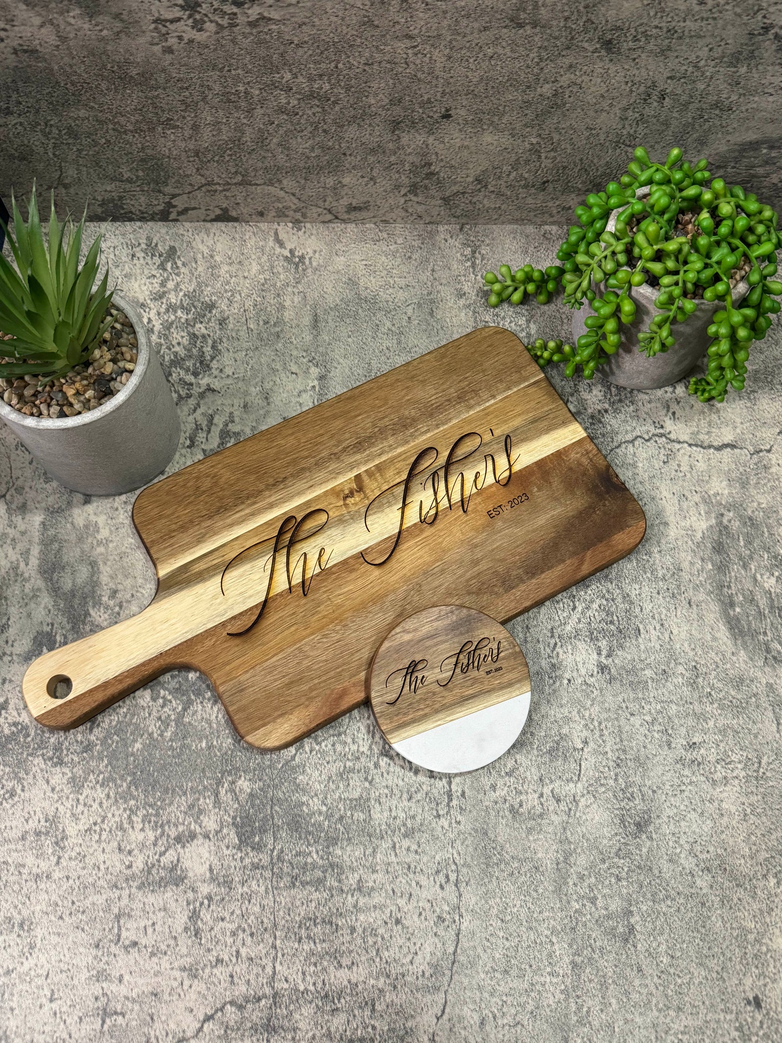 Custom Engraved Cutting/Charcuterie Board
