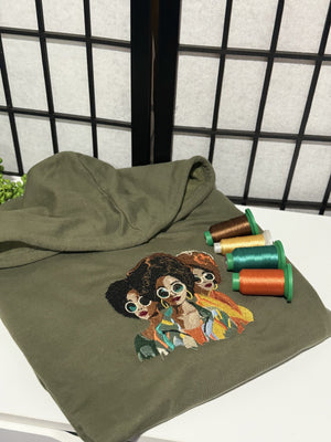 Embroidered Sweatshirts & T-Shirts (Girl Friends)