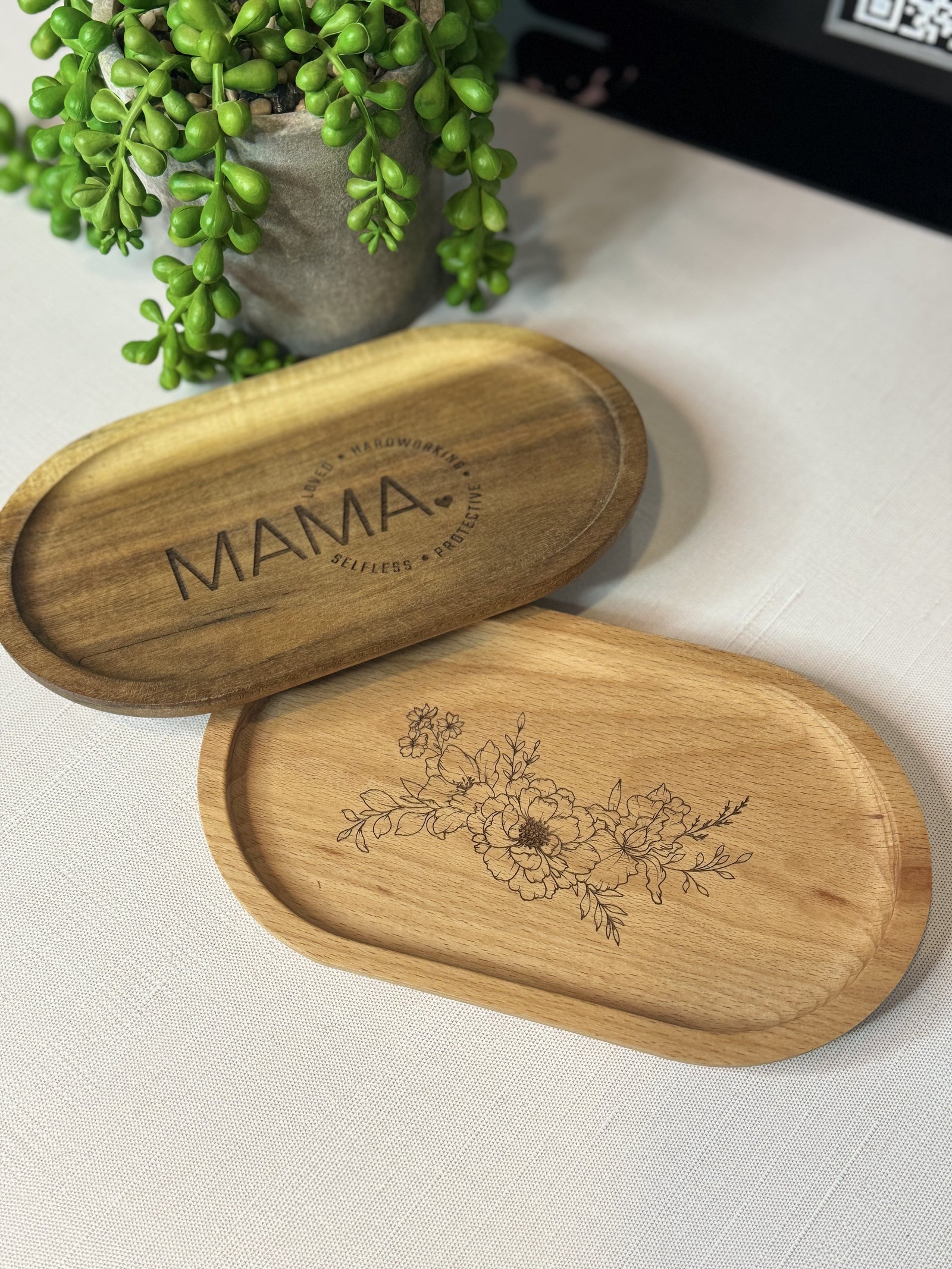 Wooden Oval Trays