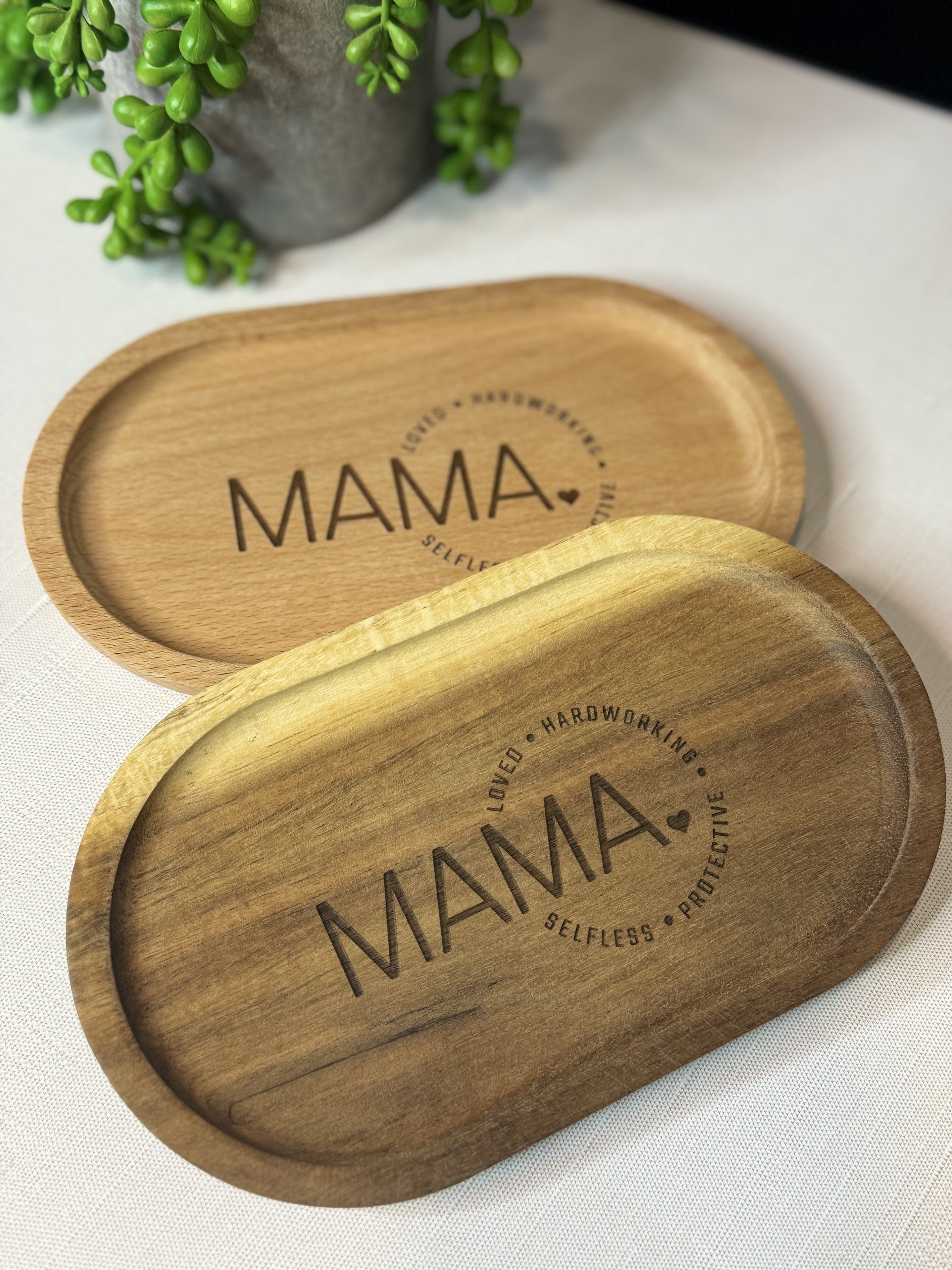 Wooden Oval Trays