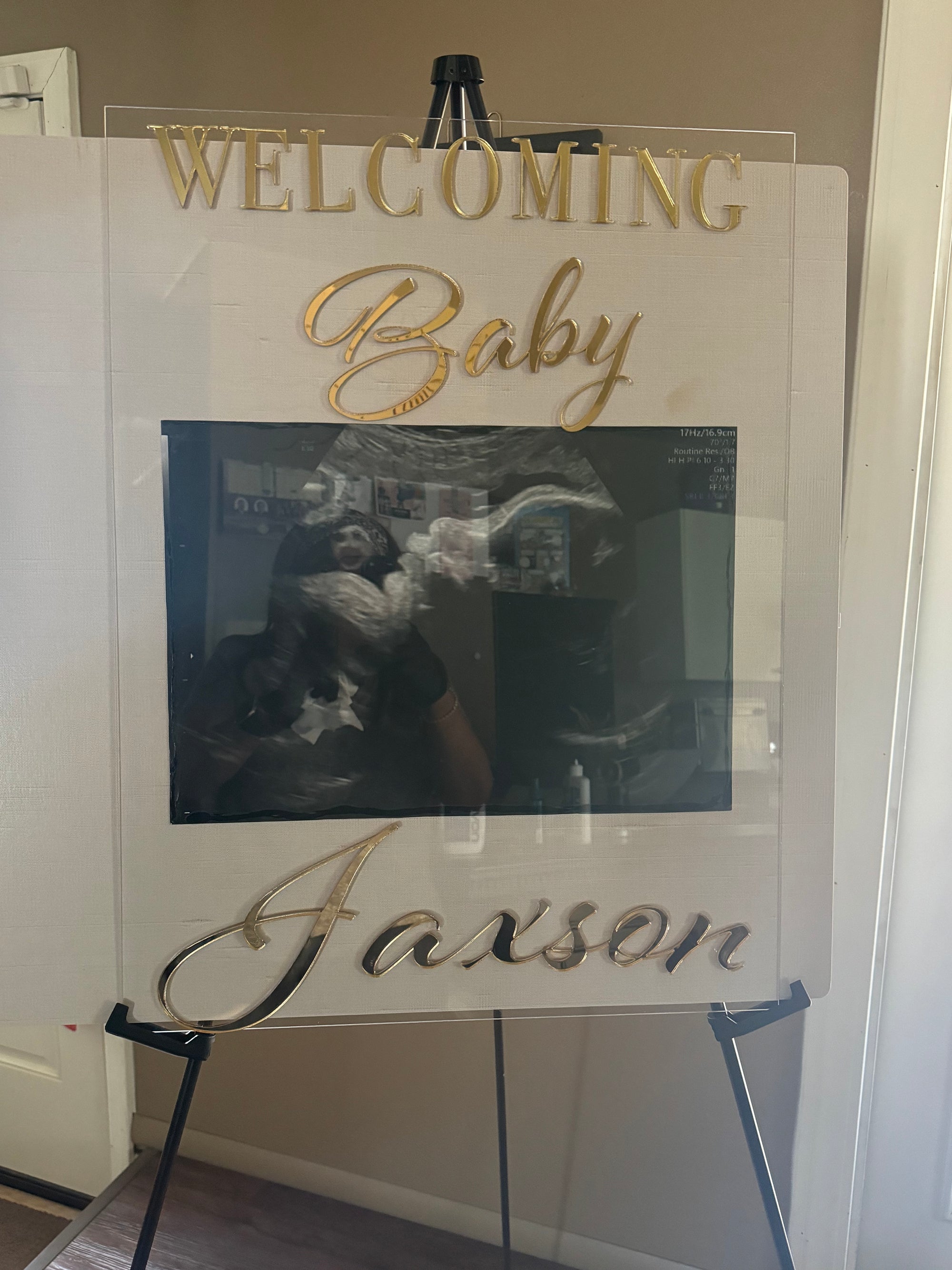 Baby Sonogram/ Welcome Sign