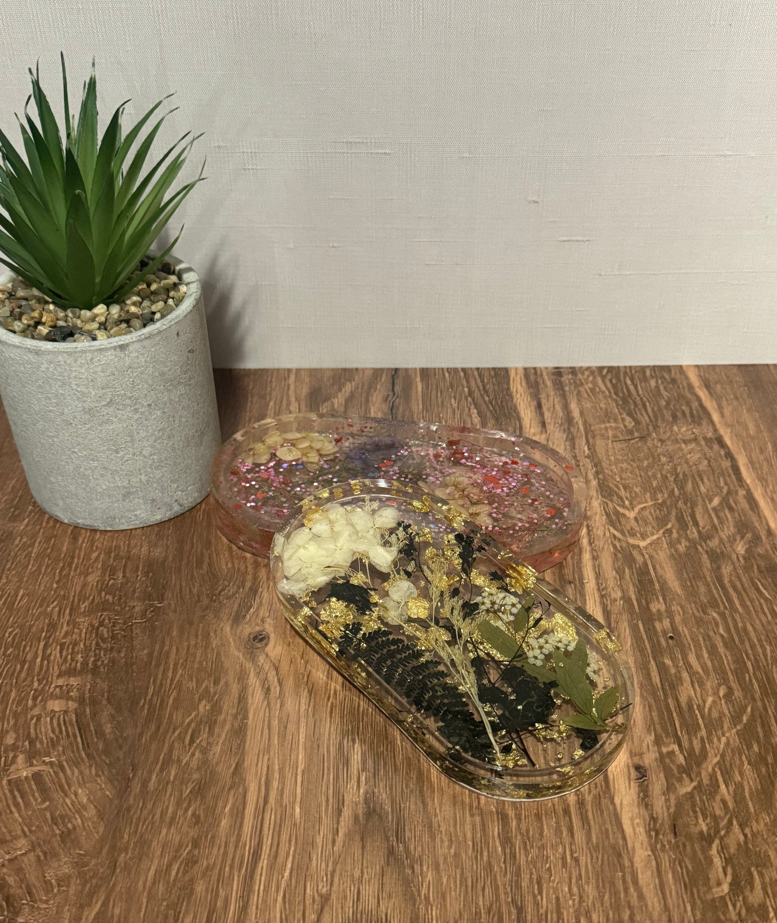 Flowered Jewelry Tray