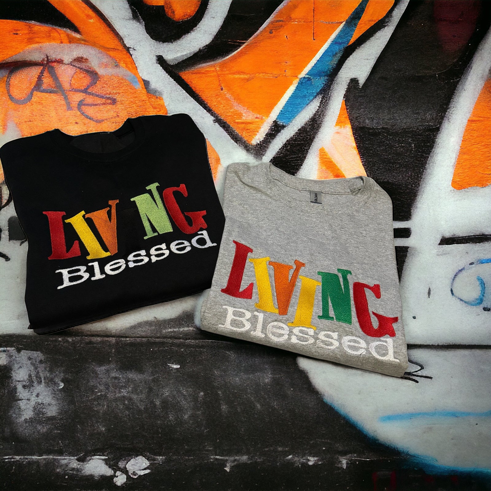 Living Blessed (Embroidered Shirts & Hoodies