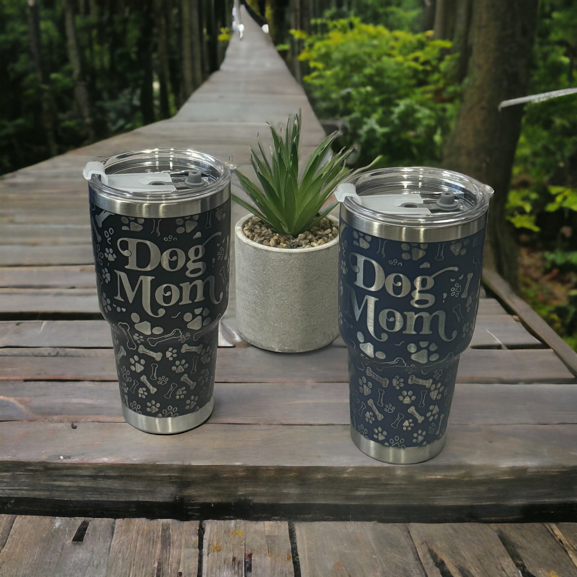 Mom Dog 30oz Engraved Tumblers