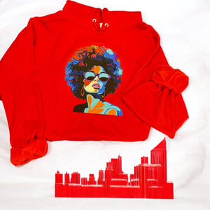 Vibrant Afro-Chic Embroidered Hoodie