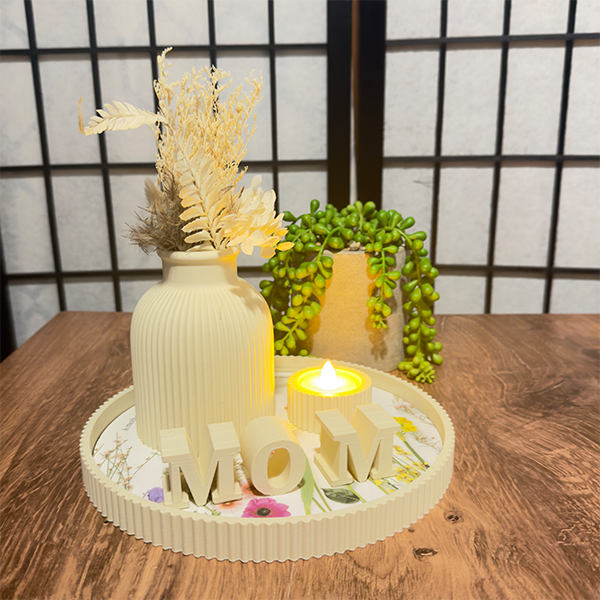 Decorative Tray Set – Elegant Home Accent Bundle (Mom)