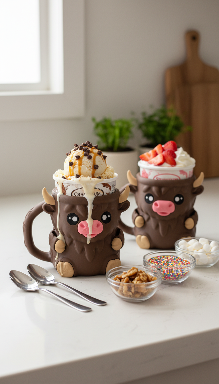 Ferdinand the Highland Cow Ice Pint Holder