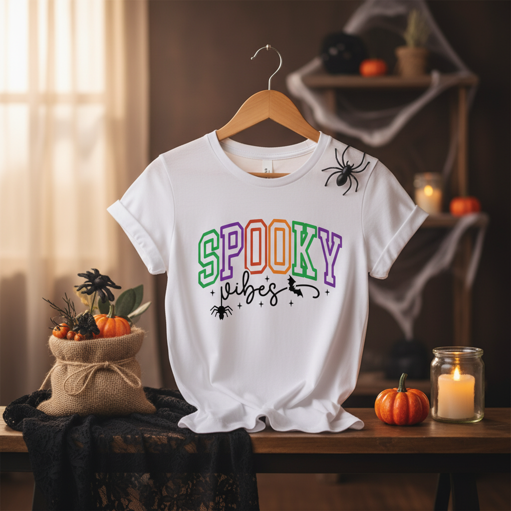Spooky Vibes Halloween T-Shirt&nbsp;