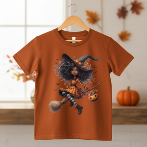 Little Witch Halloween Shirt (Girls)