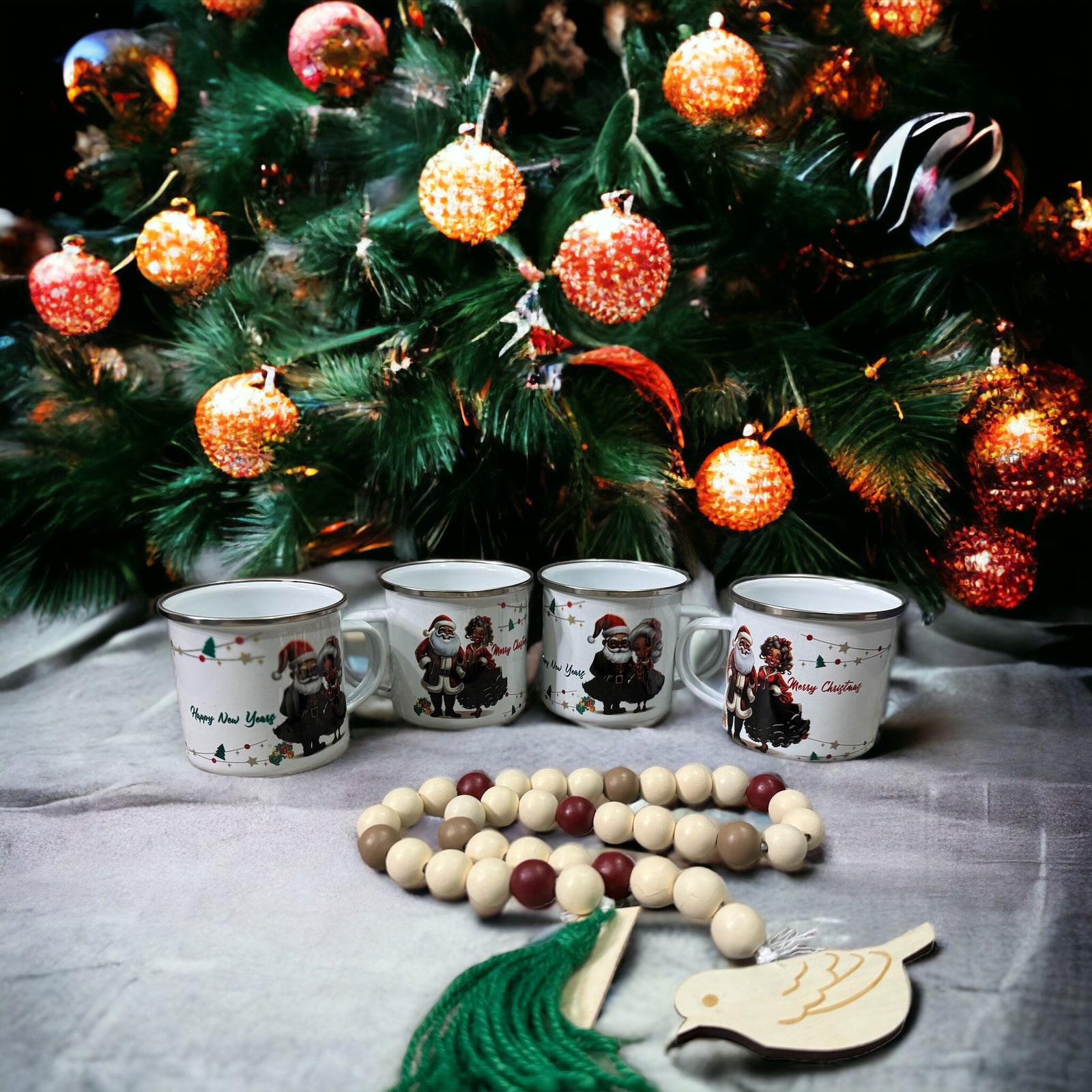 Mr & Mrs Claus Coffee Mugs (sets of 4)