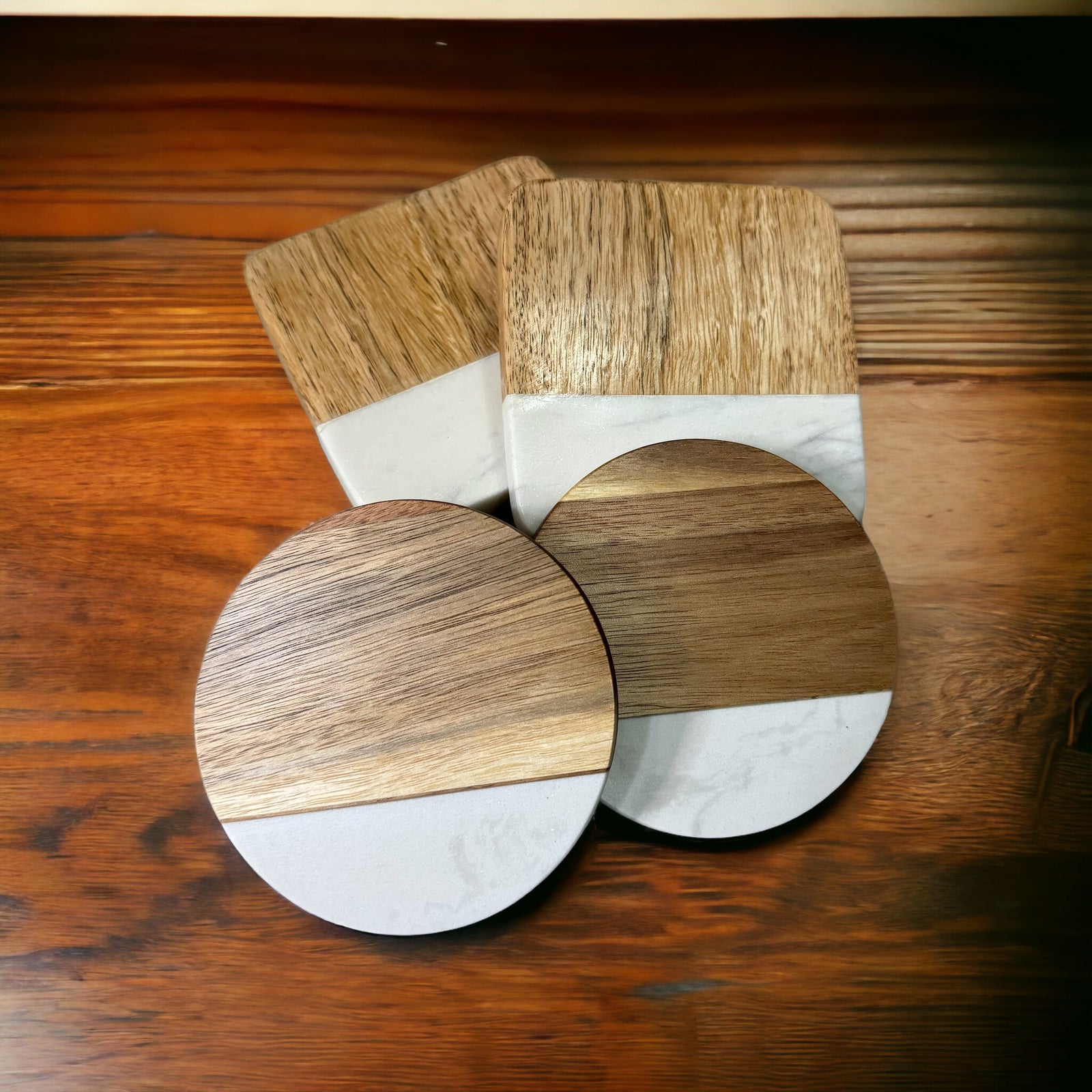Cutting Board a set of Coasters (2)