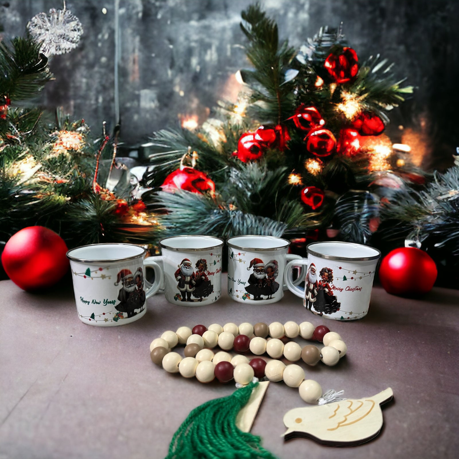 Mr & Mrs Claus Coffee Mugs (sets of 4)