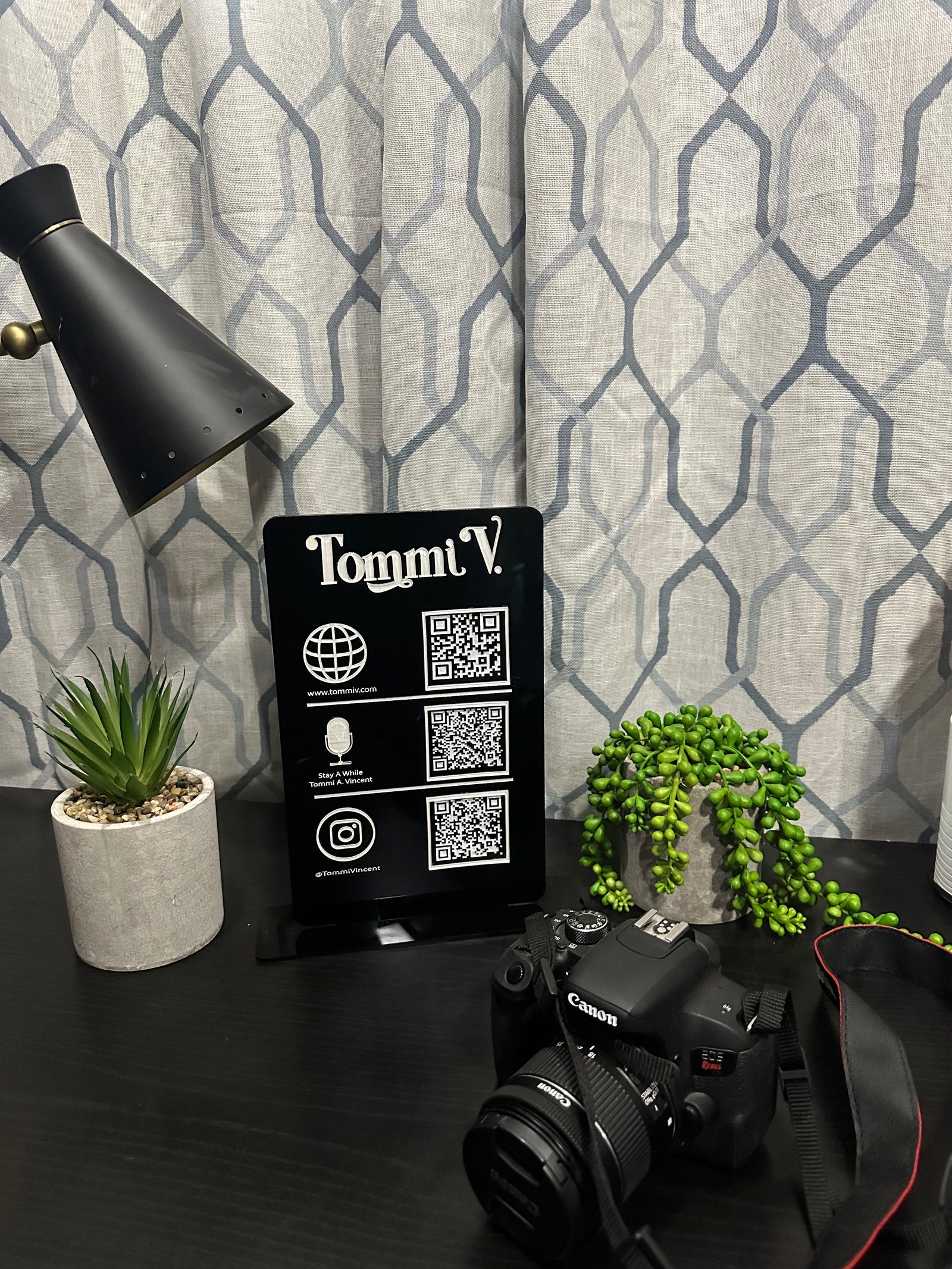 Tall Triple QR Code Sign