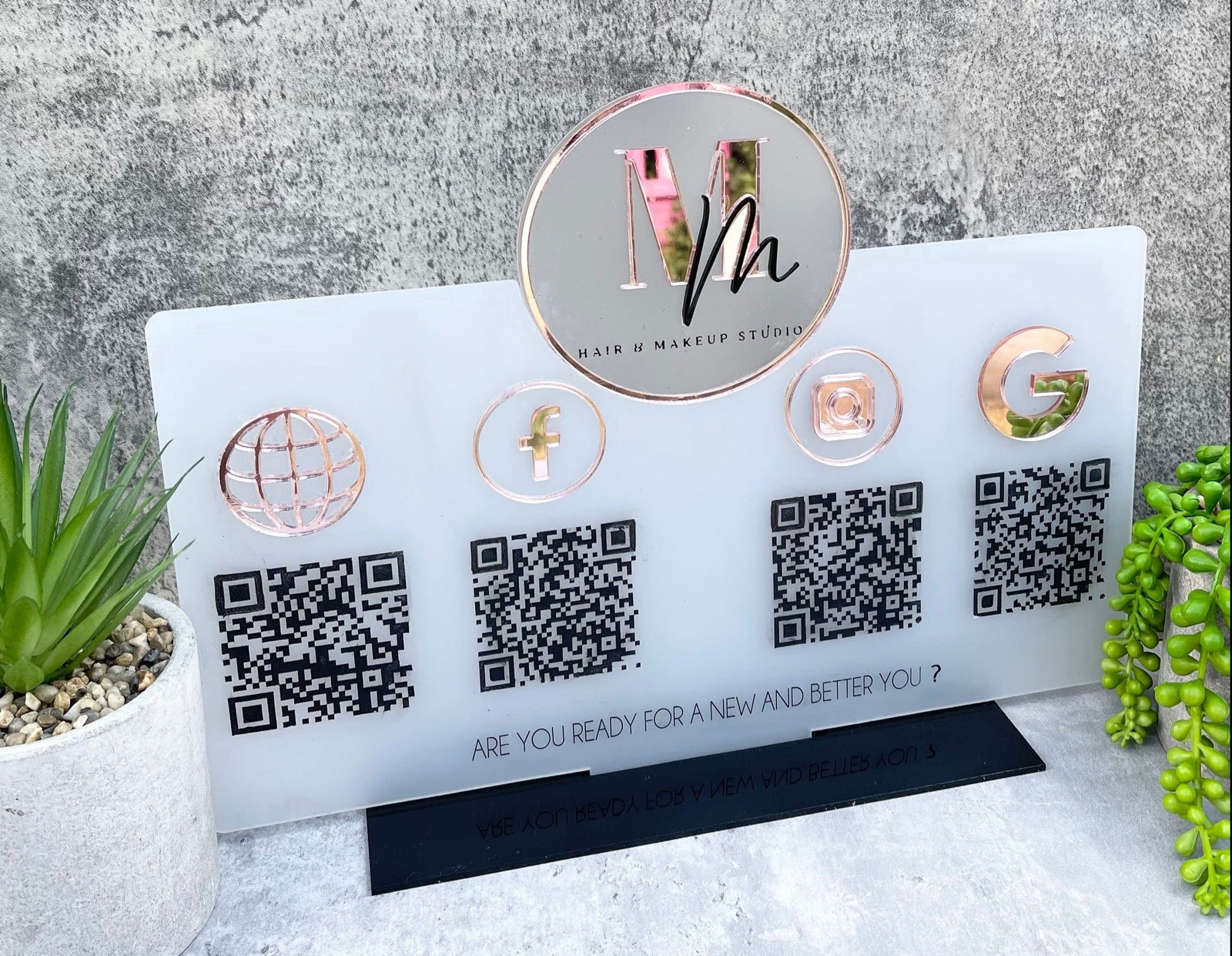 Logo business, social media & website for Beauty salons, Offices.