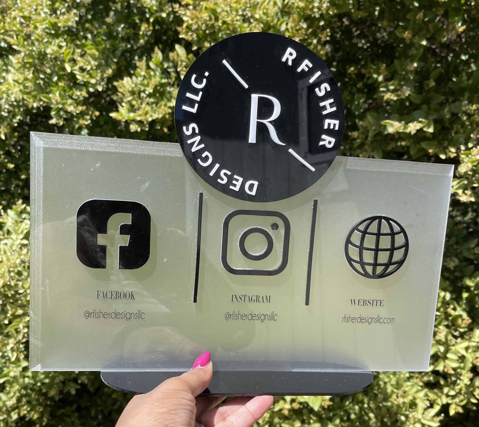 Triple Social Media  Logo Business Sign