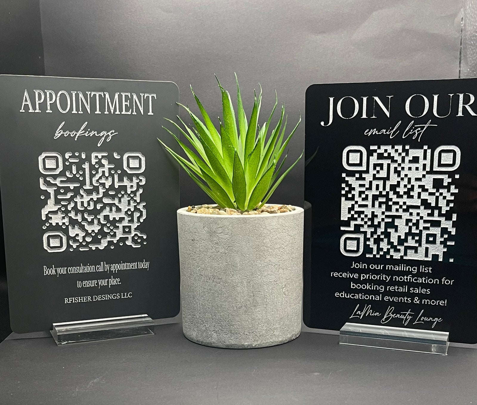 Mini QR Code Social Media Sign