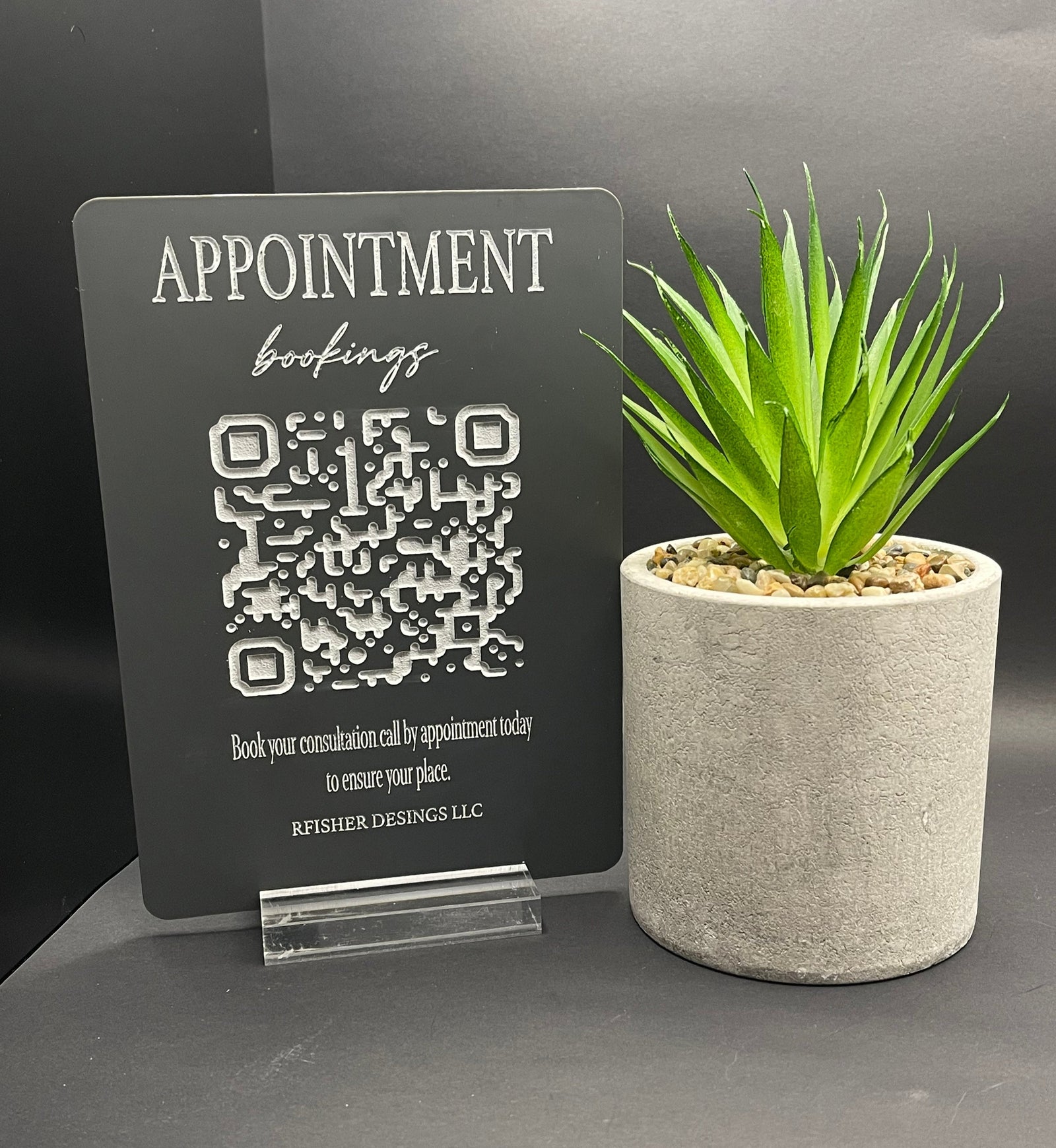 Mini QR Code Social Media Sign